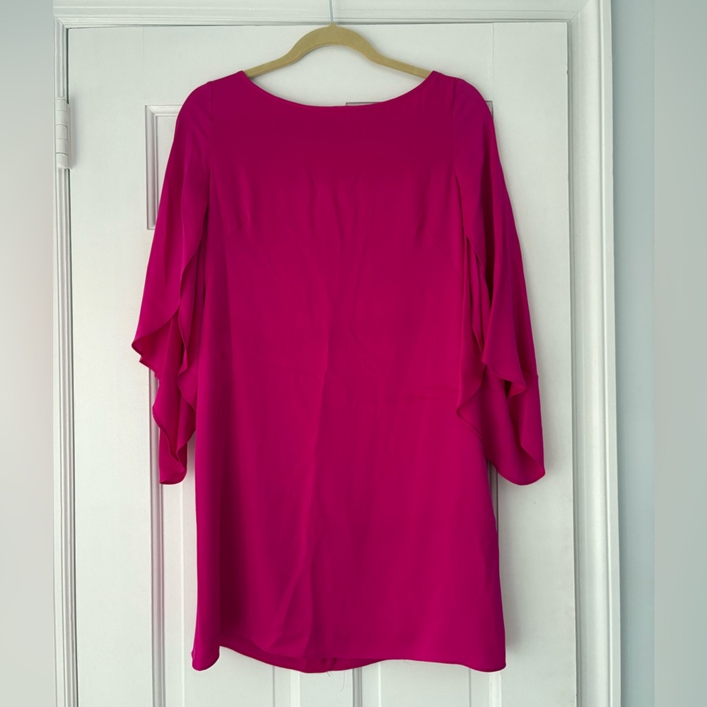 Milly Fuchsia Long Sleeve Dress